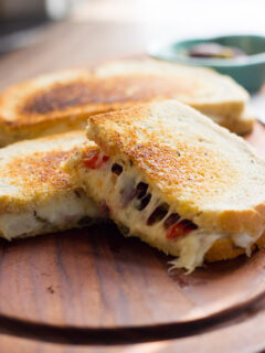 Muffuletta Grilled Cheese Pic
