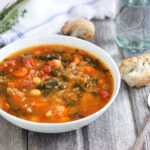 Quinoa Chickpea Spinach Soup Photo