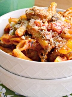 Sausage and Peppers Pasta Photo