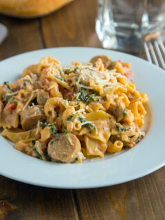 Sausage Spinach Pasta Photo