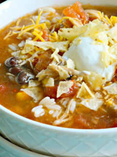 Slow Cooker Chicken Enchilada Soup Photo