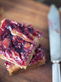 Brown Butter Raspberry Pie Blondies Image