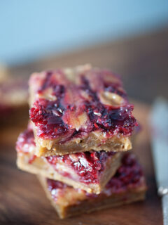 Brown Butter Raspberry Pie Blondies Picture