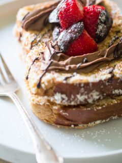 Chocolate Strawberry Brioche French Toast Image