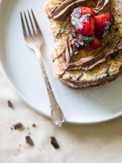 Chocolate Strawberry Brioche French Toast Picture