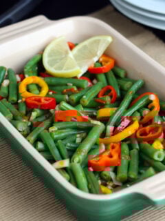 Green Bean Salad with Lemon Harissa Dressing Photo