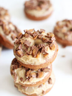 Baked Peanut Butter Chocolate Donuts Image