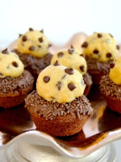 Chocolate Chip Cookie Dough Brownie Cups Photo