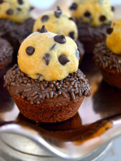 Chocolate Chip Cookie Dough Brownie Cups Picture