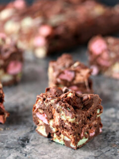 Chocolate Marshmallow Bars Picture