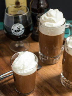 Chocolate Stout Mousse with Whiskey Cream Image