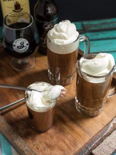 Chocolate Stout Mousse with Whiskey Cream Pic