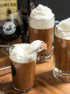 Chocolate Stout Mousse with Whiskey Cream Picture