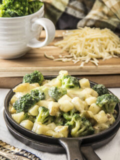 Healthy Cheesy Skillet Potatoes with Broccoli Picture
