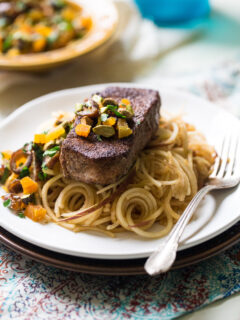 Moroccan-Style Pork with Apple Noodles Image