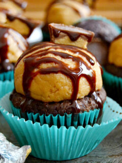 Peanut Butter Cookie Dough Cupcakes Photo