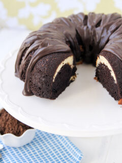 Ribboned Fudge Bundt Cake Image