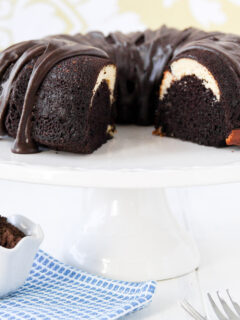 Ribboned Fudge Bundt Cake Photo