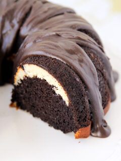 Ribboned Fudge Bundt Cake Picture
