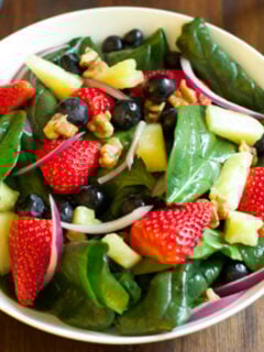 Spinach Fruit Salad Photo
