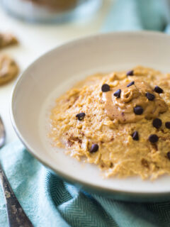 Vegan Peanut Butter Chocolate Chip Cookie Dough Breakfast Bowl Image