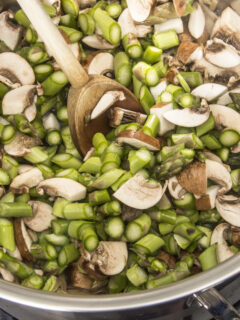 Asparagus and Mushrooms Photo