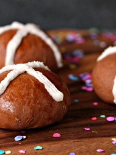 Chocolate Caramel Hot Cross Buns Photo