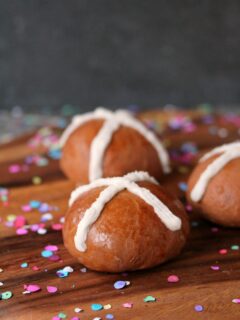 Chocolate Caramel Hot Cross Buns Picture