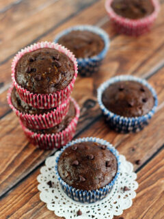 Chocolate Zucchini Muffins Image