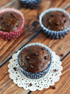 Chocolate Zucchini Muffins Picture