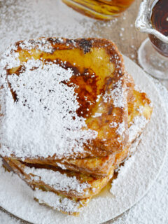 French Toast with Warm Bourbon Vanilla Syrup Pic