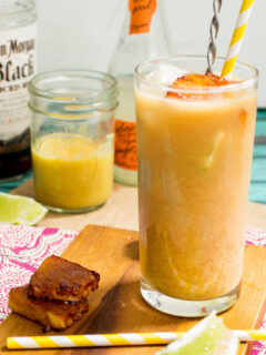 Pineapple Dark and Stormy Cocktail Picture