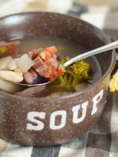 Slow Cooker Ham and Bean Soup Image