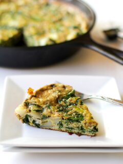 Spinach Leek Potato Frittata Picture