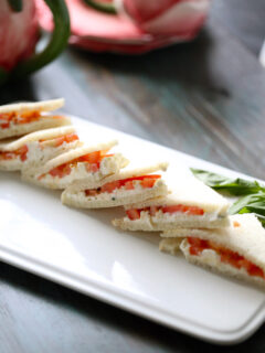 Tomato Feta Tea Sandwiches Picture