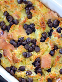 Chocolate Chip Bread Pudding Picture