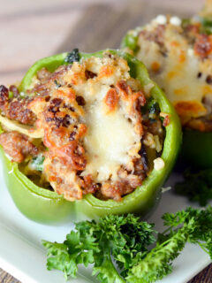 Gluten Free Italian Stuffed Peppers Pic