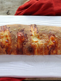 Roasted Red Pepper Prosciutto Stromboli Photo