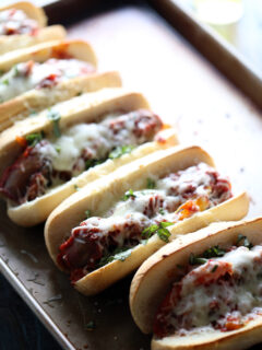 Sausage & Peppers Subs Pic