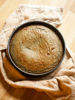 Blueberry Cornmeal Cake Image