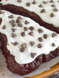 Frosted Chocolate Banana Scones Photo