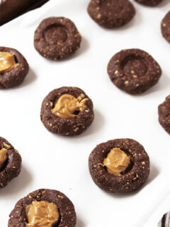 Gluten Free Chocolate Thumbprint Cookies Pic