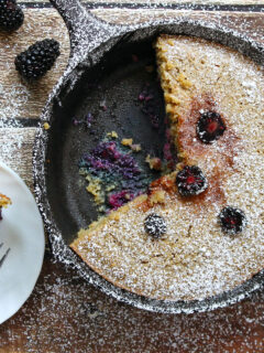 Gluten Free Skillet Blackberry Cake Photo