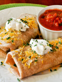 Rotisserie Chicken Avocado Burritos Photo