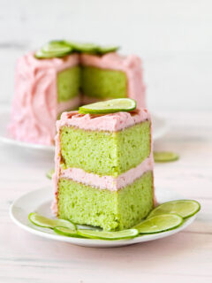 Strawberry Limeade Cake Image