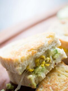Avocado Grilled Cheese with Roasted Corn Image