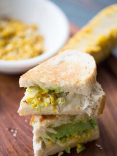Avocado Grilled Cheese with Roasted Corn Picture