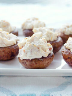 Beer Dip Stuffed Mushrooms Image