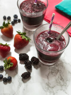 Berry Sangria Sorbet Floats Picture