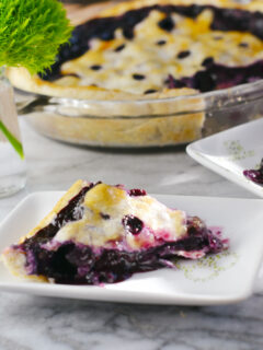 Blueberry Basil Pie Picture